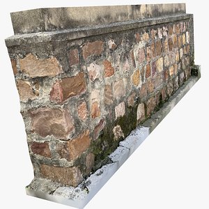 A stone wall 3d scan model