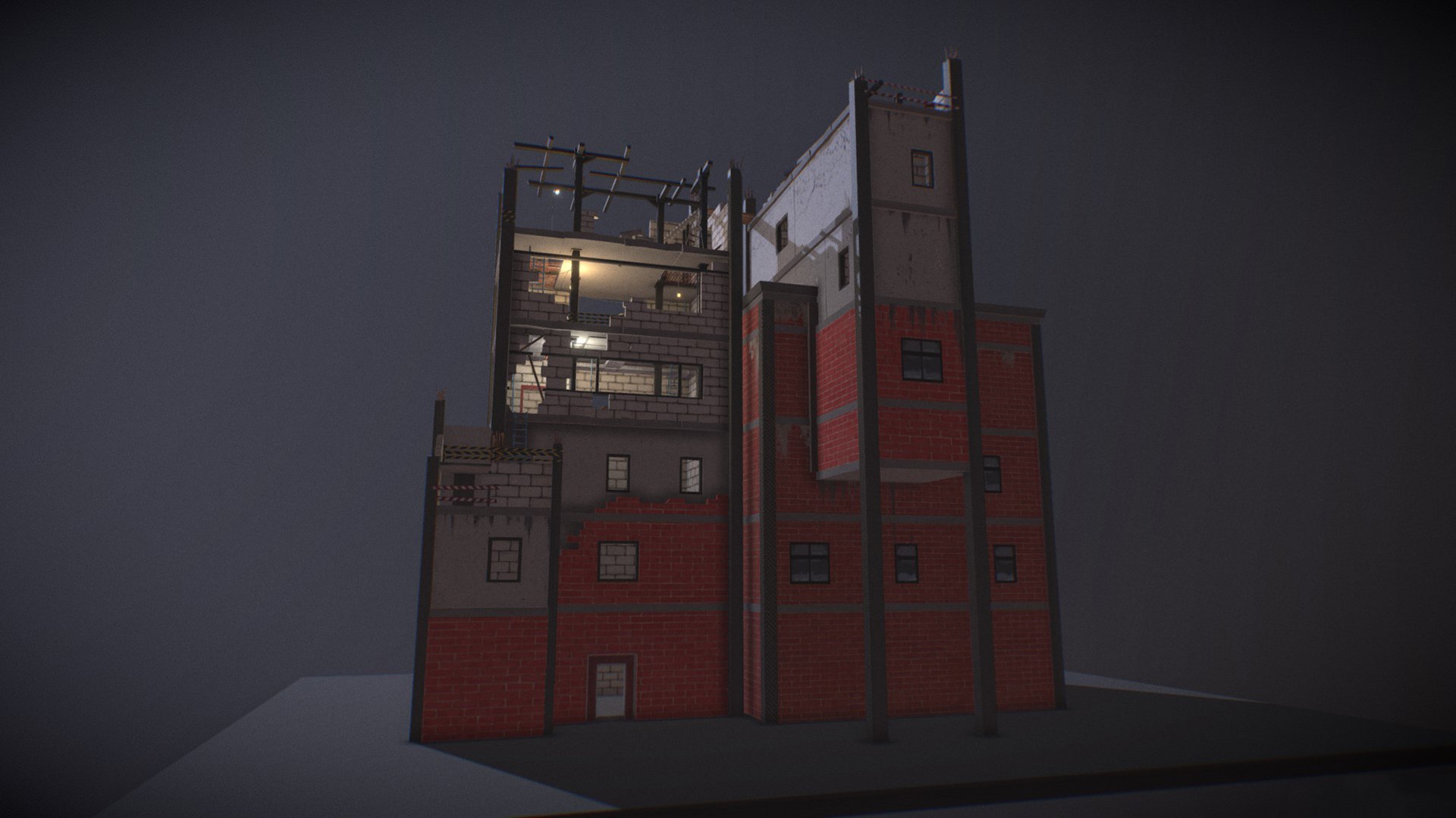 Survival Ruined Building 3D Model - TurboSquid 2204109