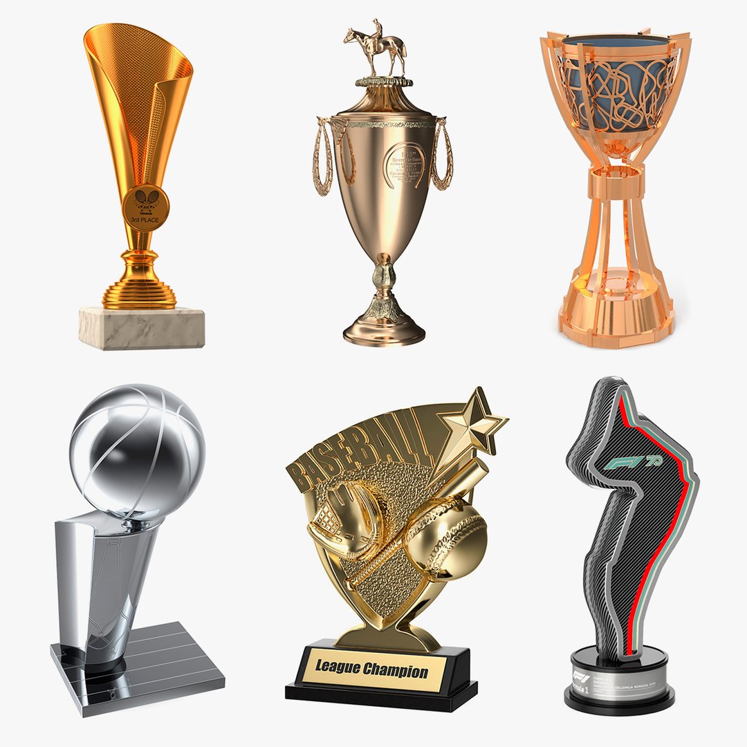 Sport Trophies Collection 7 3D model preview