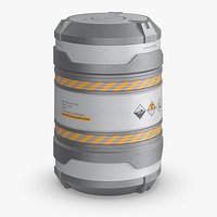 Uranium Hexafluoride Containment Barrel Gray