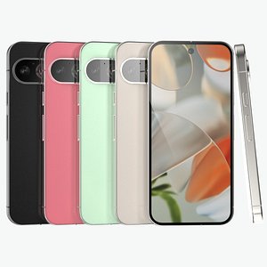 3D model Google Pixel 9 All Colors