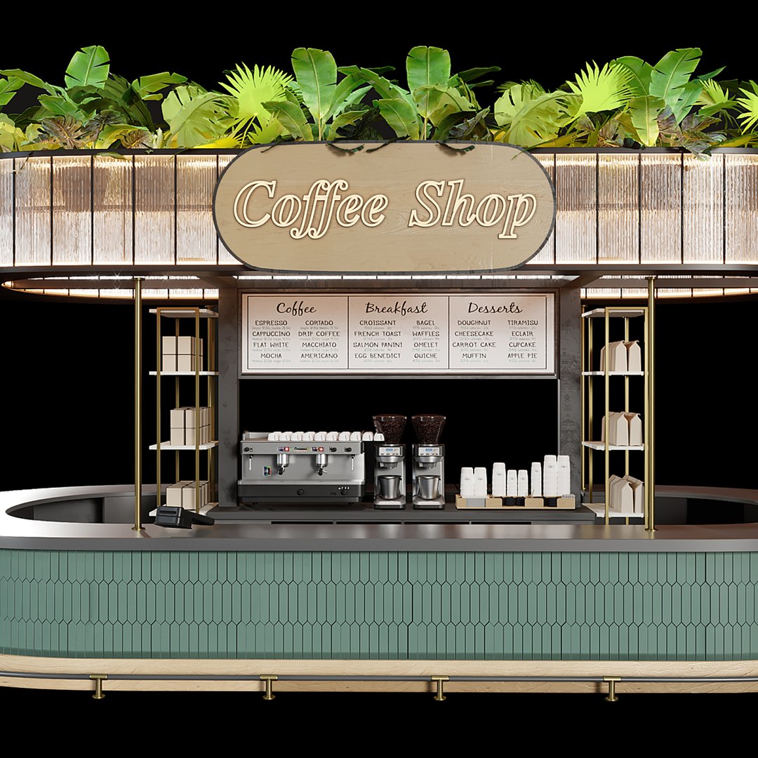 Coffee Shops3 Model - TurboSquid 2319080