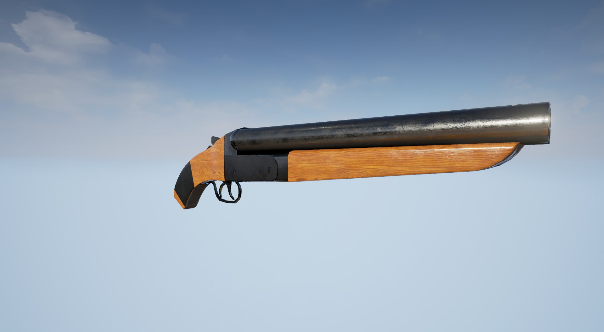 3d Sawed Shotgun Model Turbosquid 1157991