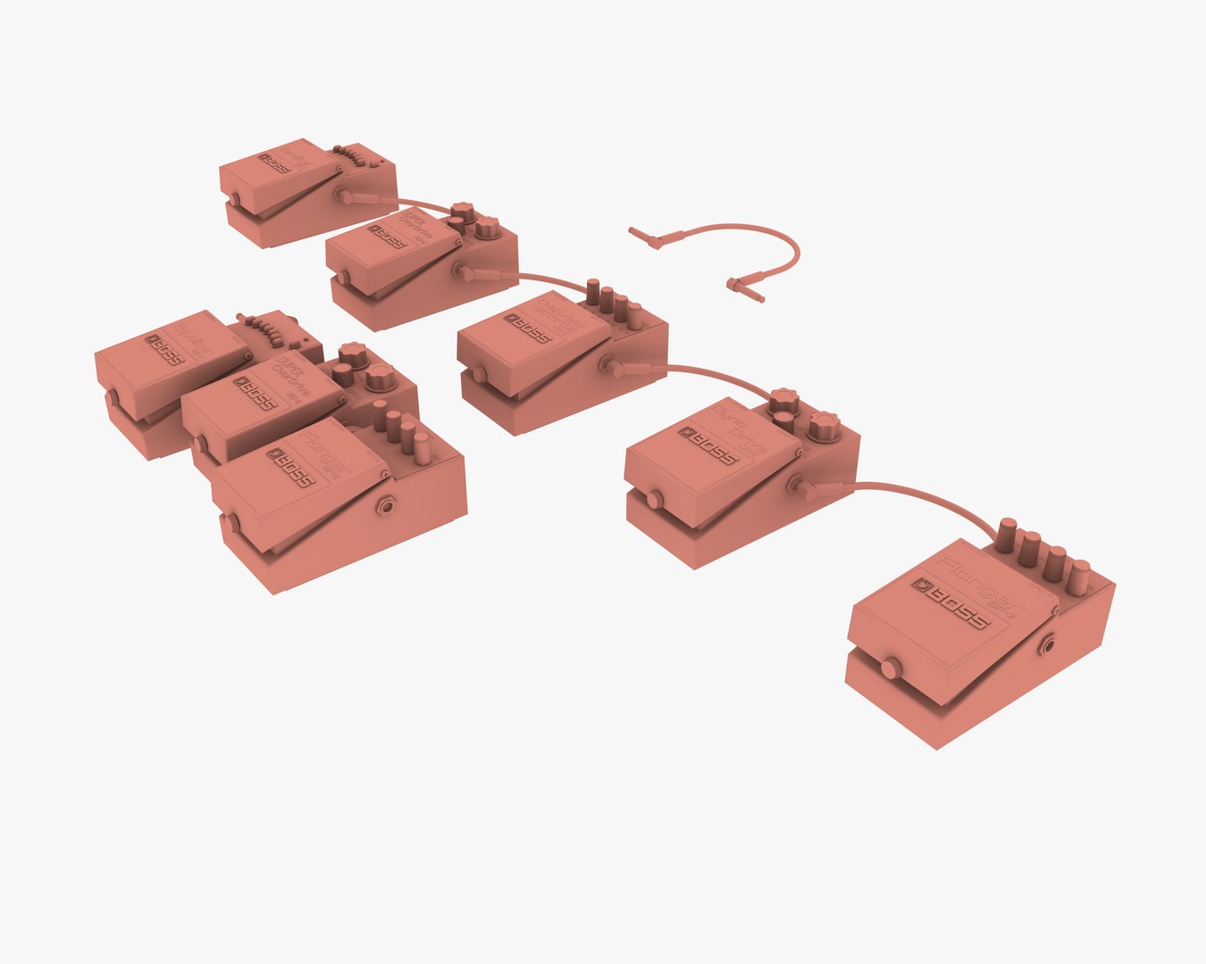 Stompbox Pedal Board 3D model https://p.turbosquid.com/ts-thumb/Ys/EJIPuo/Dz/boss_pedals01clay/jpg/1715720235/1920x1080/fit_q87/9ad0666aeb4bace8ac3bae312a6baf3918949e6f/boss_pedals01clay.jpg