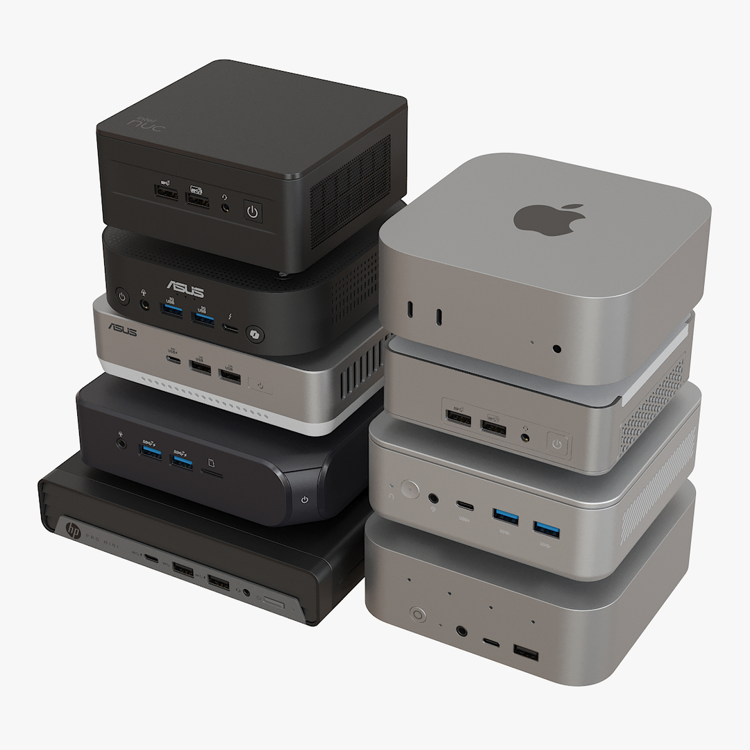 modelo 3d Colección de 9 minicomputadoras - TurboSquid 2314828