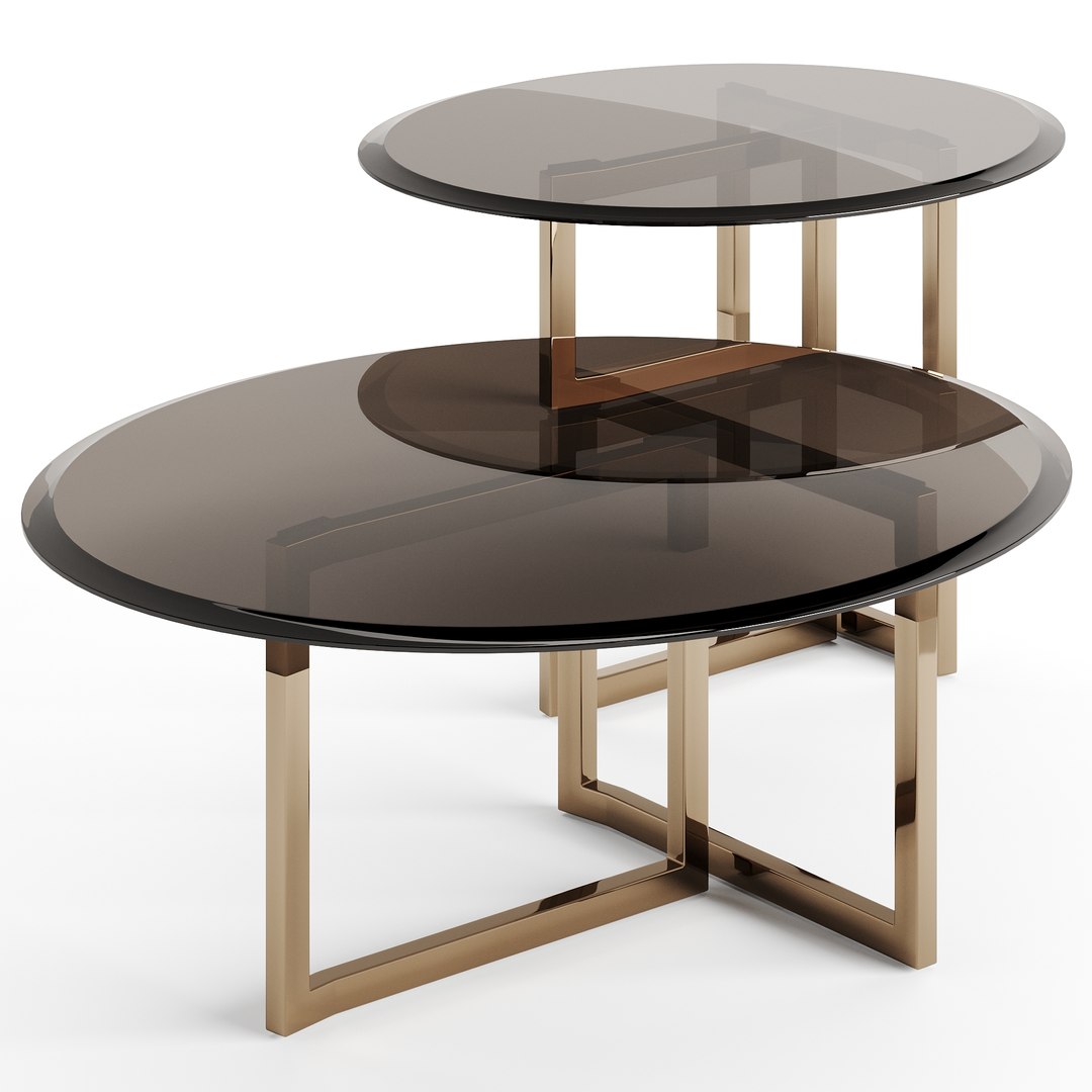 3D model Fendi Casa Ford Glass Table - TurboSquid 1891348