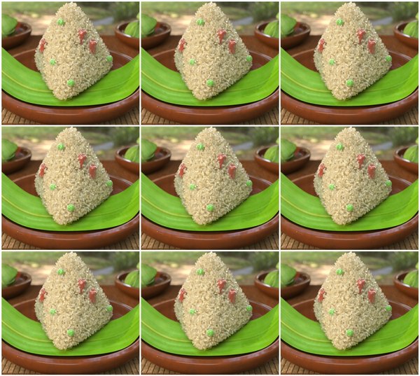 modèle 3D de Jujube et pois farce vapeur zongzi réaliste zongzi dessin ...