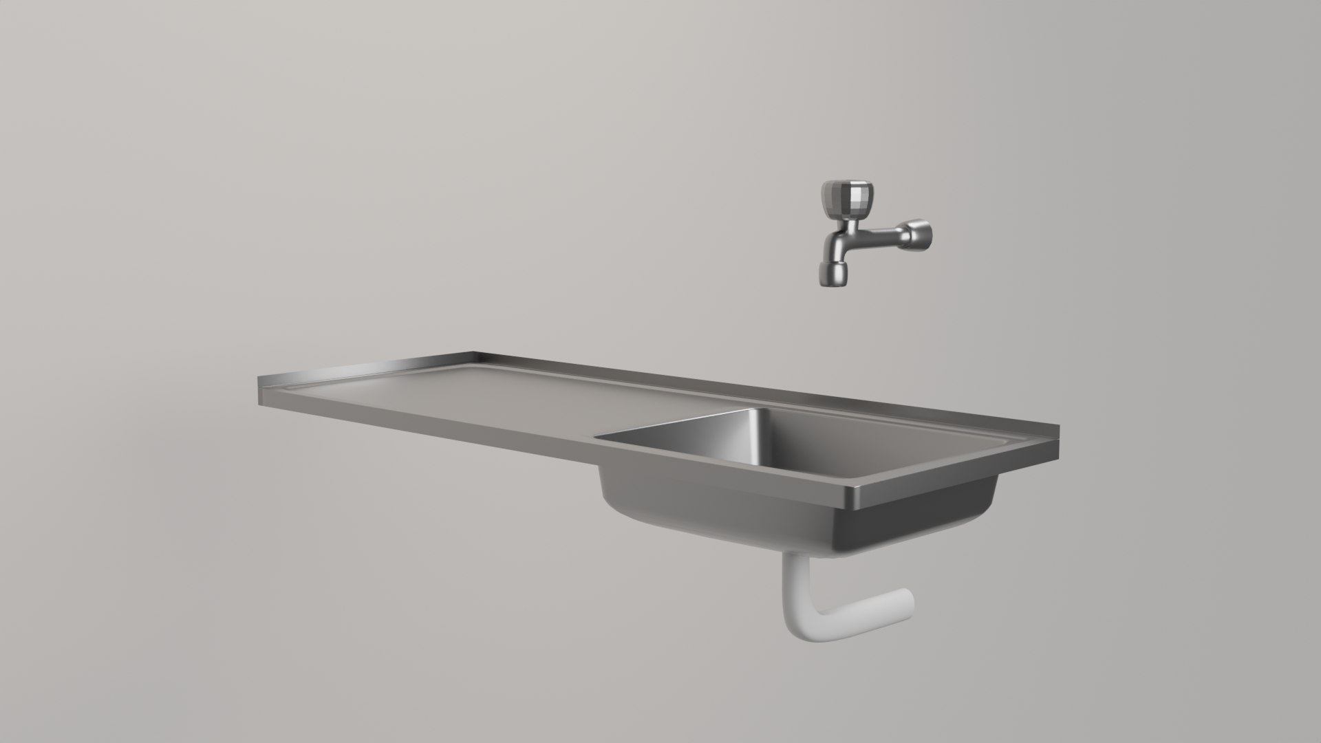 3d Small Kitchen Sink Model Turbosquid 2167780