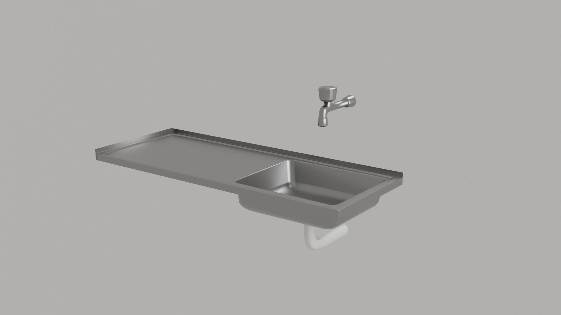 3d Small Kitchen Sink Model Turbosquid 2167780