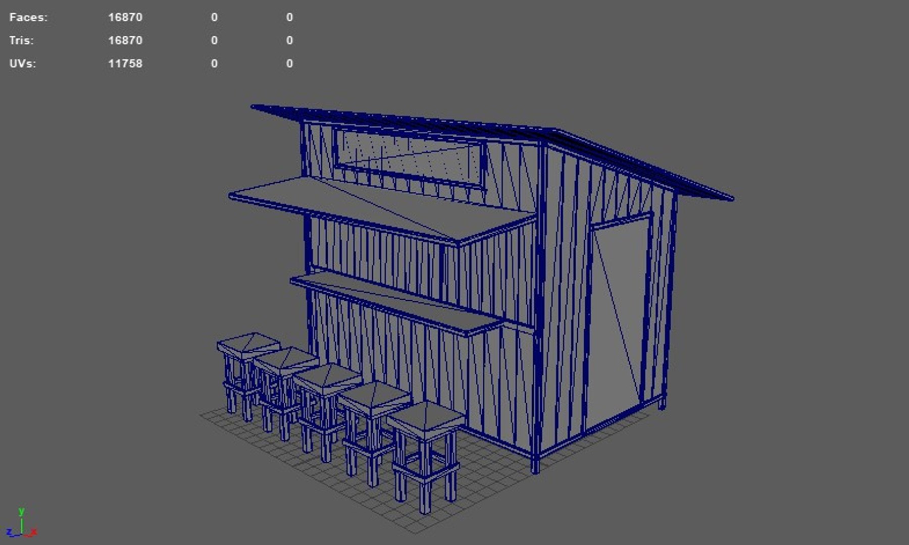 3D Kiosk Stand Food Booth - TurboSquid 2332012