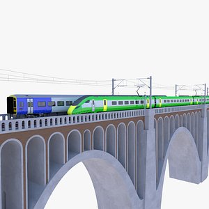 3D Viaduct with Hitachi Azuma train