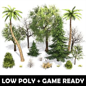 Plant Vegetation Low Poly Game Ready