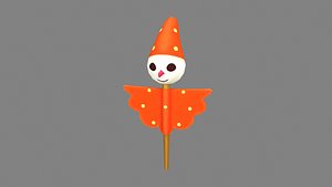 Cartoon snowman - bartender decoration
