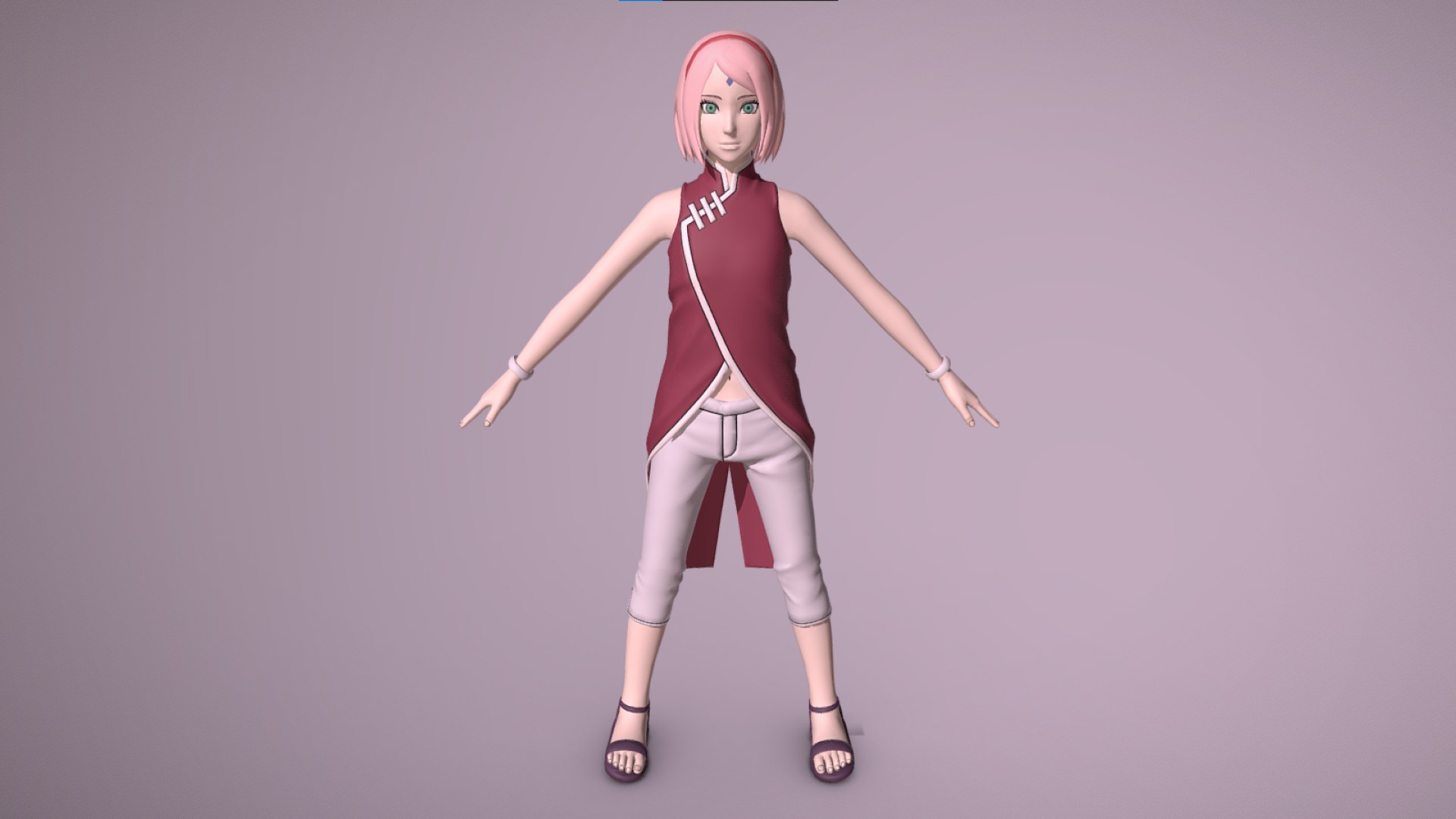 3D Model Sakura Haruno - Naruto Shippuden - TurboSquid 2247371