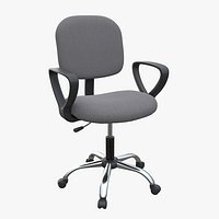 Office Chair with armrests and wheels 06