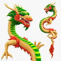 Multicolor Chinese Dragon