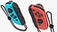 3D nintendo joycon controllers model