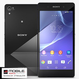 sony xperia z2 black 3ds