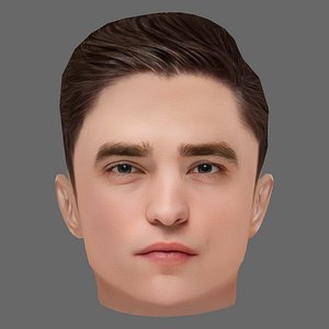 Robert Pattinson Head - Low poly head for game