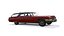 3D 1972 cadillac fleetwood wagon