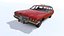 3D 1972 cadillac fleetwood wagon