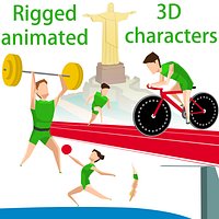 Rio 2016 olympics pack with Corcovado redemptor christ