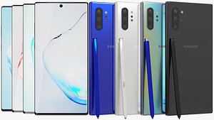 realistic samsung galaxy colors 3D model