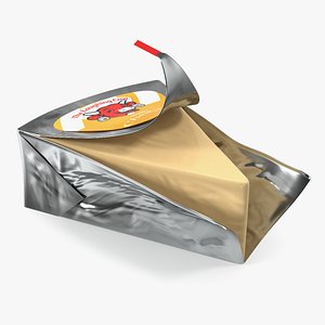 Processed Cheese Triangle Laughing Cow Cheddar Open
