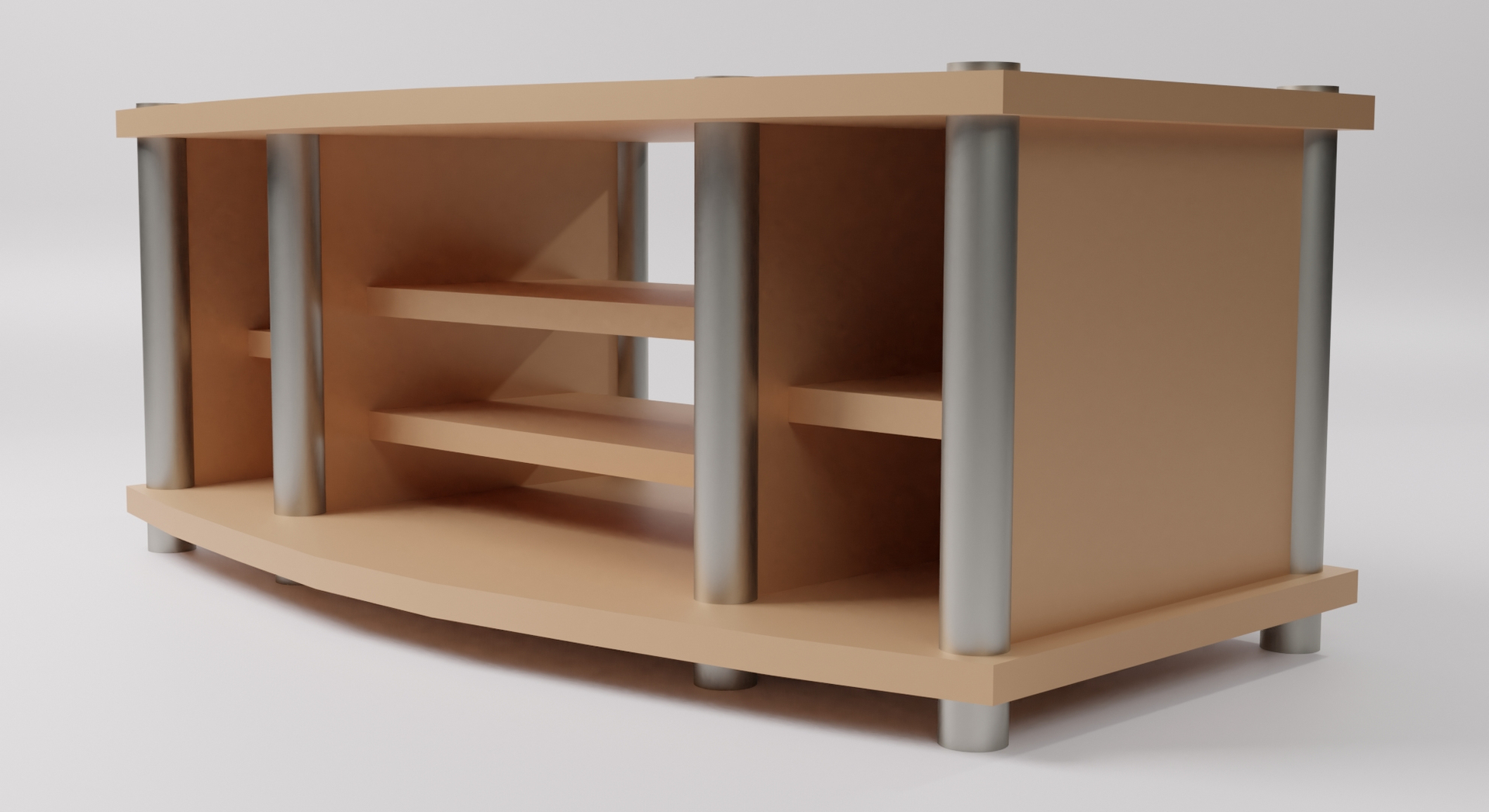 3D wooden rack tv - TurboSquid 1691043