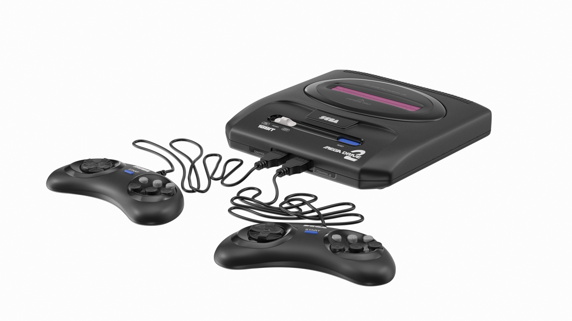 3D Game Console Sega With Cartridge Collection TurboSquid 2151260