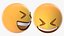 smiling closed eyes emoji 3D model
