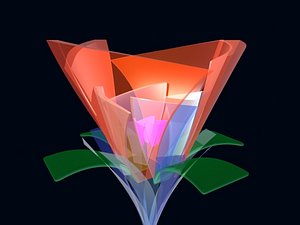 3d flowers model