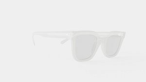 Clear Transparent Square Frame Eyeglasses