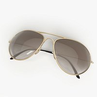 Sunglasses Aviator Gold