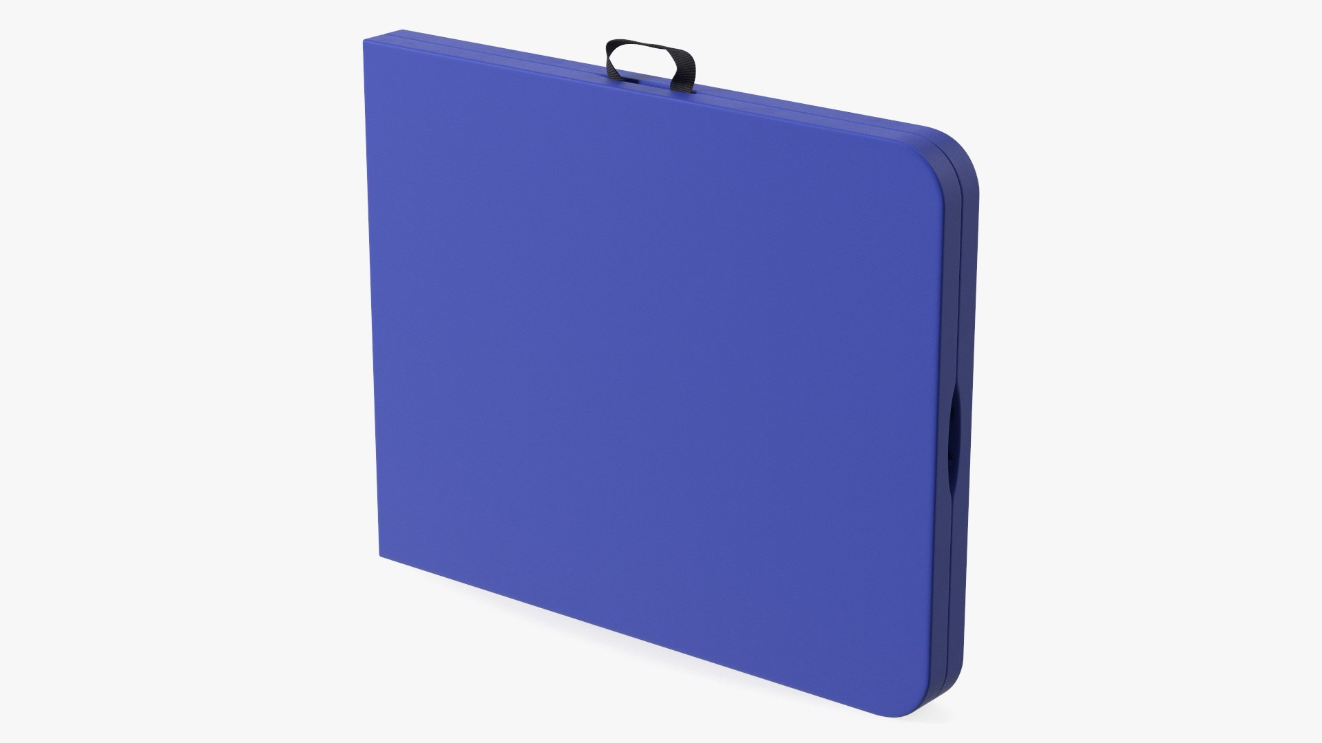 Plastic Folded Table Blue 3D model preview