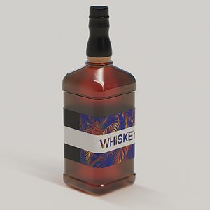 whiskey bottle model