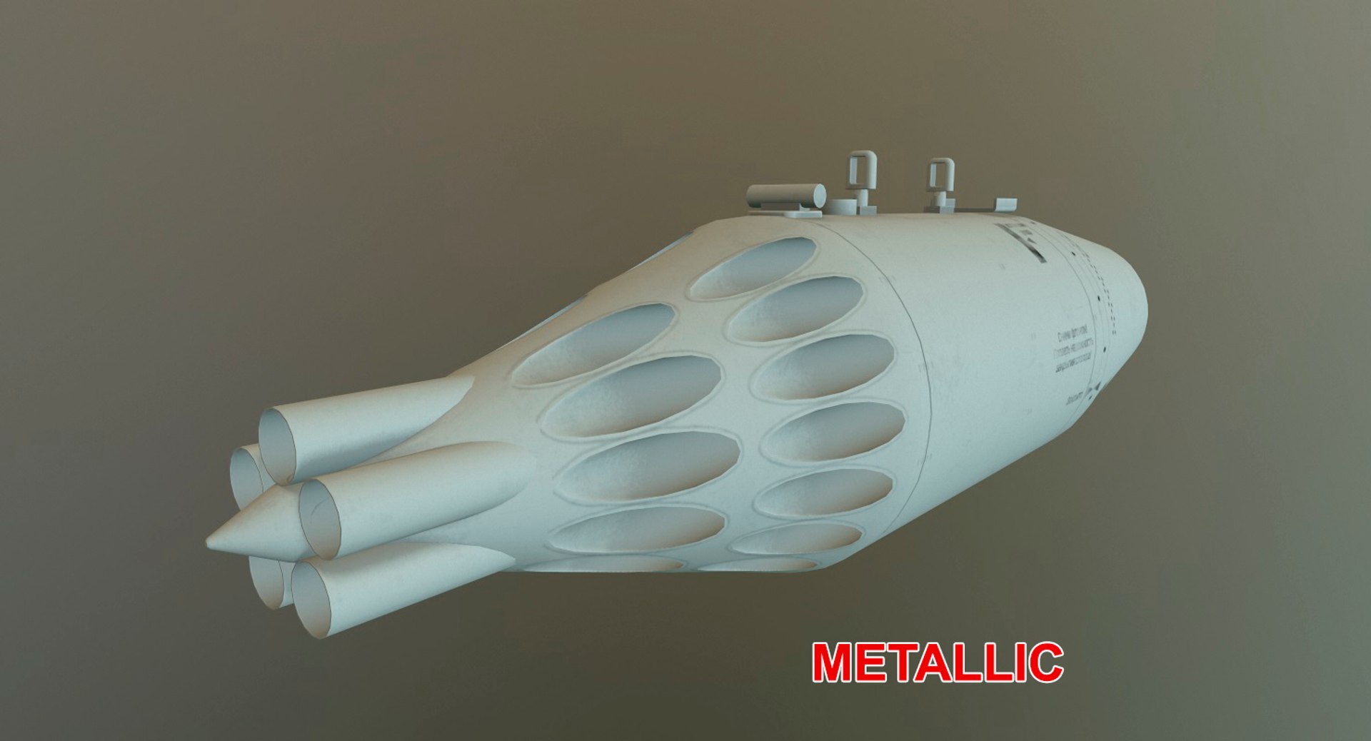 Rocket launcher ub-32a 3D model - TurboSquid 1382347