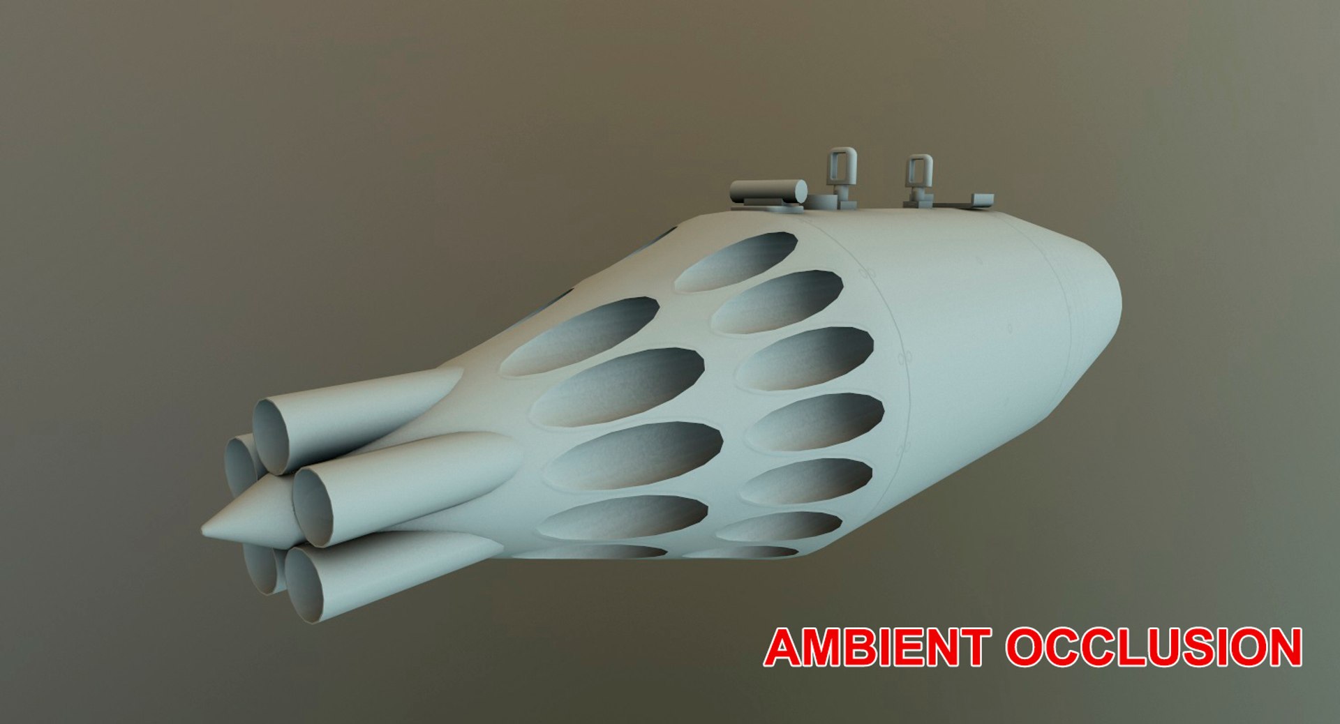 Rocket launcher ub-32a 3D model - TurboSquid 1382347