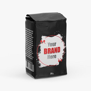 Foil Package 2lb Mockup Black