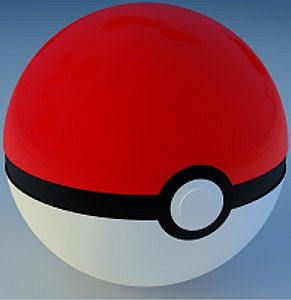 cinema4d pok&eacute;ball modelled perfect