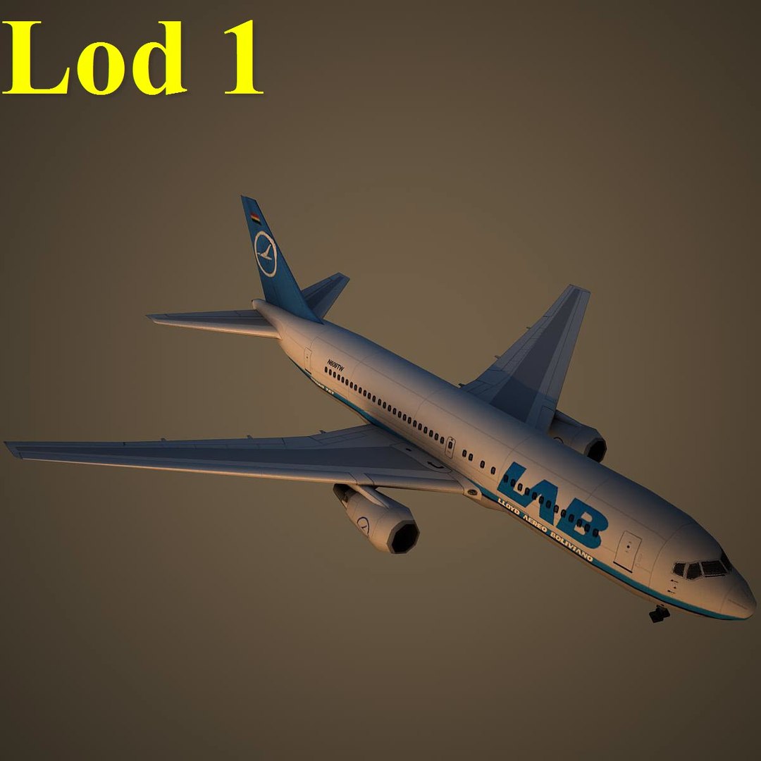 3d Model Boeing 767-200 Llb