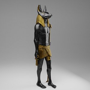 Anubis Soldier Statue for VFX and Games