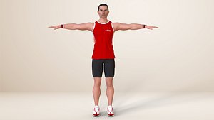 3D Gym Athlete Couple Pack 06