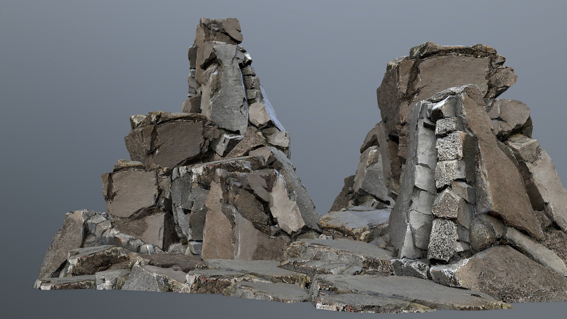 Cliff Rocks 3D Model - TurboSquid 2253140