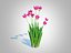 Tulipa - tulipsPink 3D model
