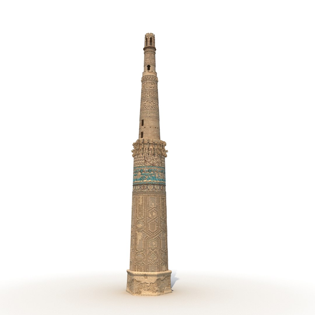 Minaret of Jam Afghanistan 3D Model 3D model preview