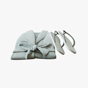 Spa Hotel Robe and Flipflops