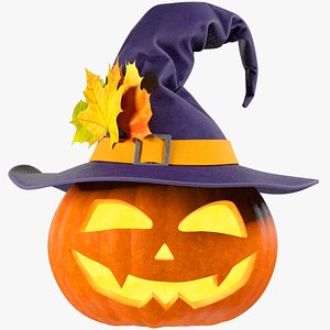 Halloween Pumpkin with Hat V2 model