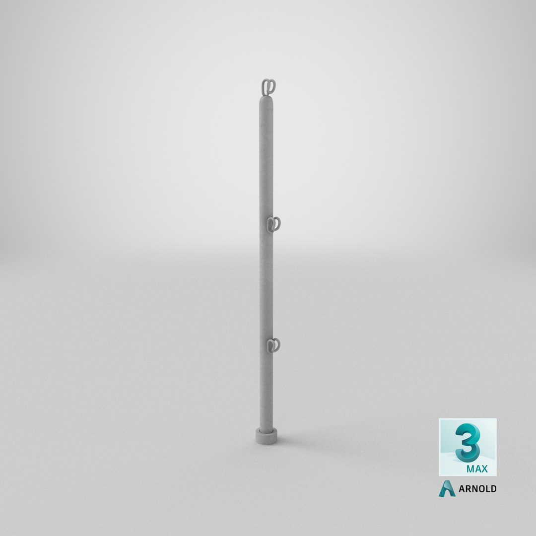Ship Handrails Post V3 3D Model - TurboSquid 2106410