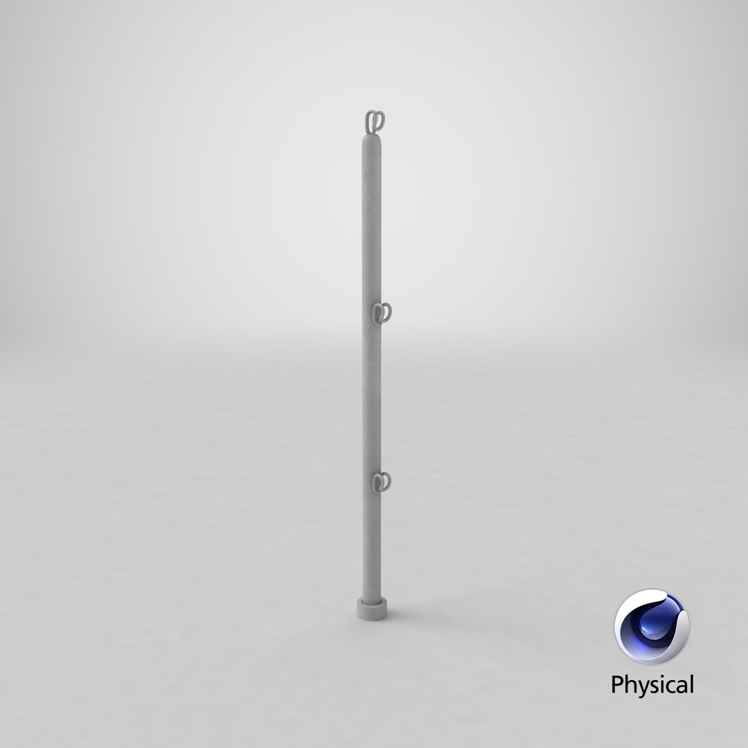 Ship Handrails Post V3 3D Model - TurboSquid 2106410